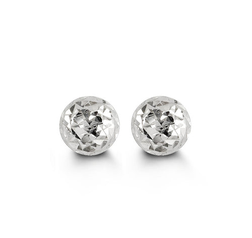 graziella 10KT White Gold 5MM Gold Ball Studs