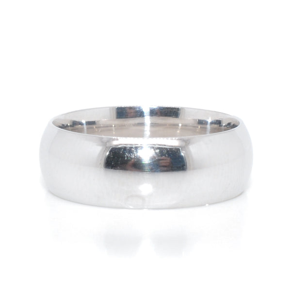graziella 10KT White Gold 6MM Wedding Band
