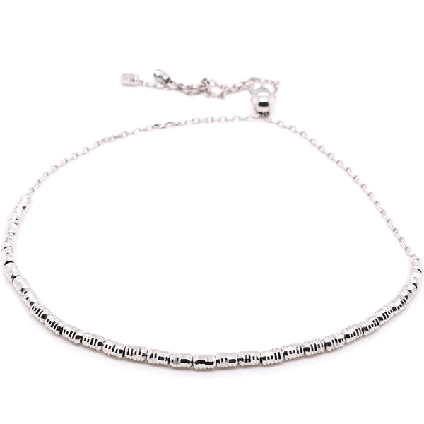 graziella 10Kt White Gold Adjustable Bolo Bracelet