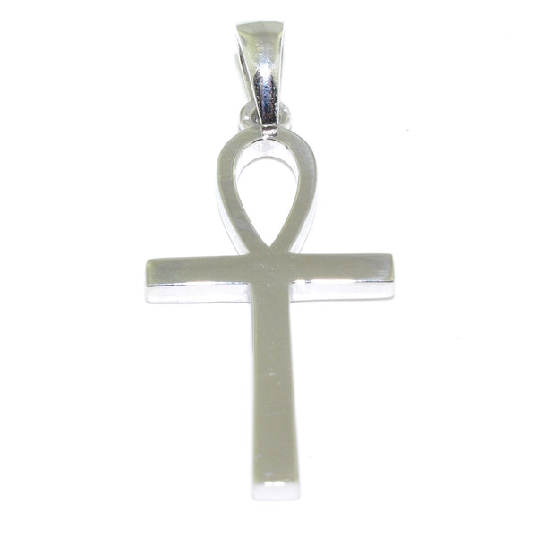 graziella 10KT White Gold Egyptian Ankh Pendant
