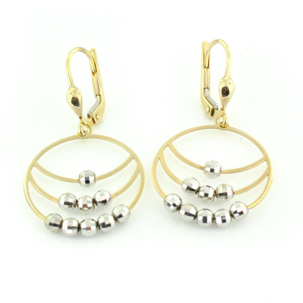 graziella 10KT Yellow and White Gold Earrings