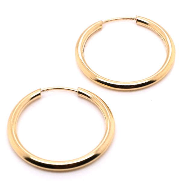 graziella 10KT Yellow Gold 10mm Sleeper Earrings