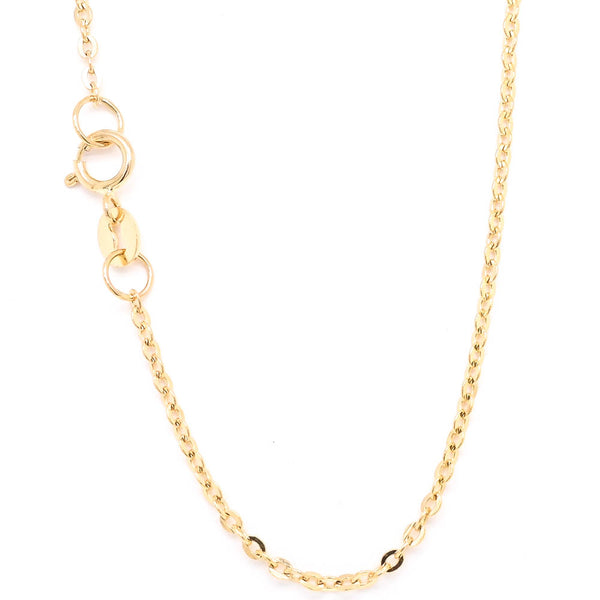 graziella 10KT Yellow Gold 18" 1.5mm Anchor Chain