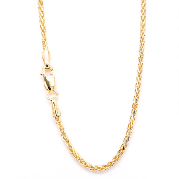 graziella 10KT Yellow Gold 18" 1.5mm Wheat Chain