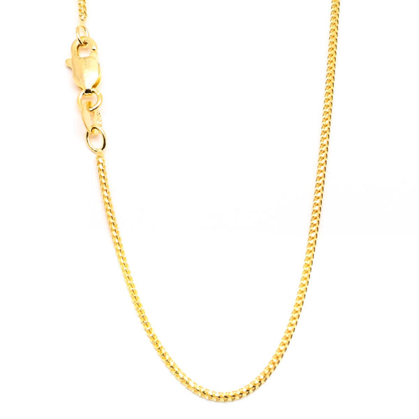 graziella 10KT Yellow Gold 20" 1mm Franco Chain