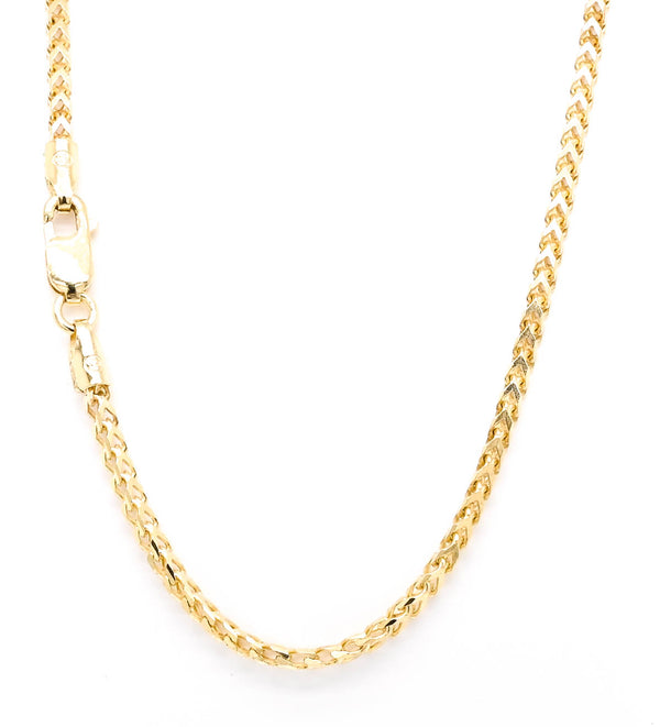 graziella 10KT Yellow Gold 22" 1.8mm Franco Chain