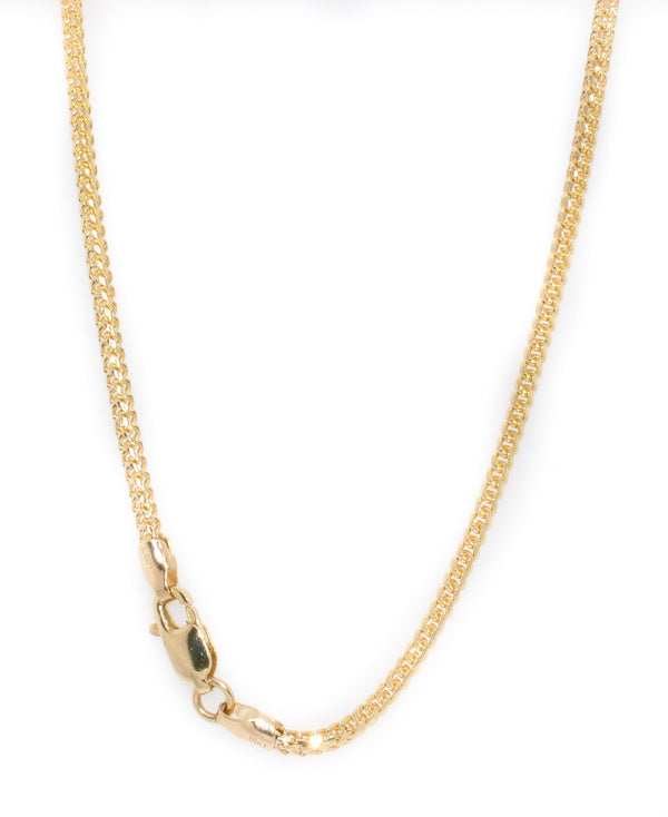 graziella 10KT Yellow Gold 22" 2mm Wheat Chain