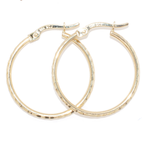graziella 10KT Yellow Gold 22MM Hoop Earrings