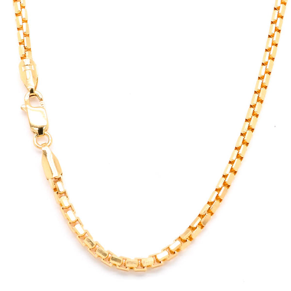 graziella 10KT Yellow Gold 24" 3.4mm Box Link Chain