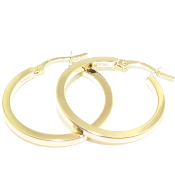 graziella 10KT Yellow Gold 24MM Hoop Earrings