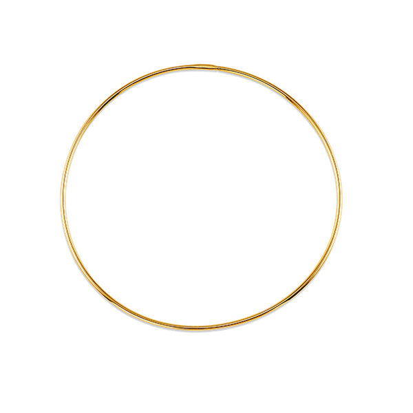 graziella 10KT Yellow Gold 25MM Hoop Earrings