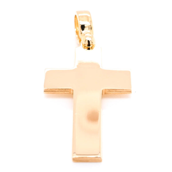 graziella 10KT Yellow Gold 34x15mm Cross Pendant