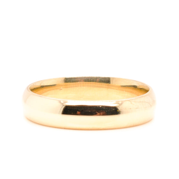 graziella 10KT Yellow Gold 4MM Band. Size:9