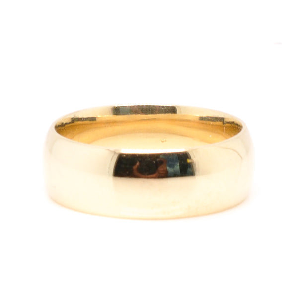 graziella 10KT Yellow Gold 6MM Band. Size: 5