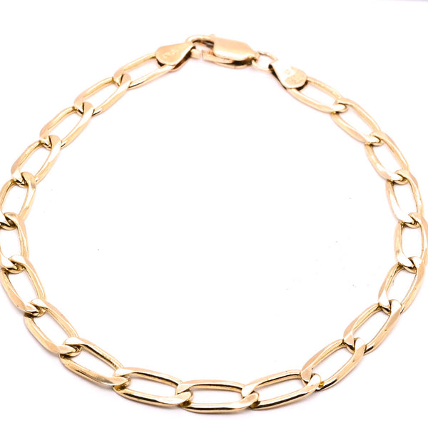 graziella 10KT Yellow Gold 8" 4.8mm Link Bracelet