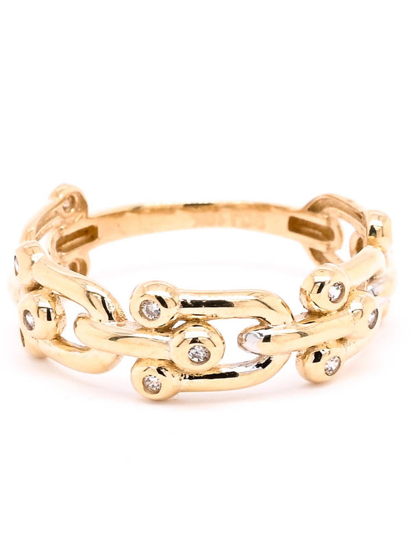 graziella 10KT Yellow Gold C.Z Ring