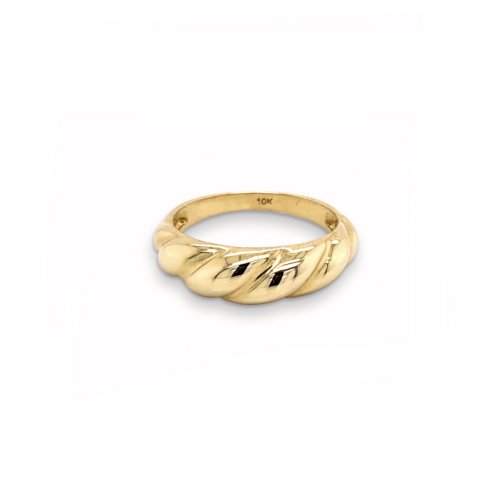 graziella 10KT Yellow Gold Croissant Ring