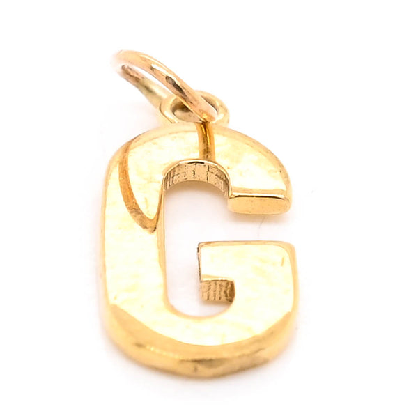 Graziella 10KT Yellow Gold "G" Initial Pendant