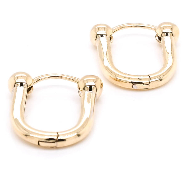 graziella 10KT Yellow Gold Huggie Earrings