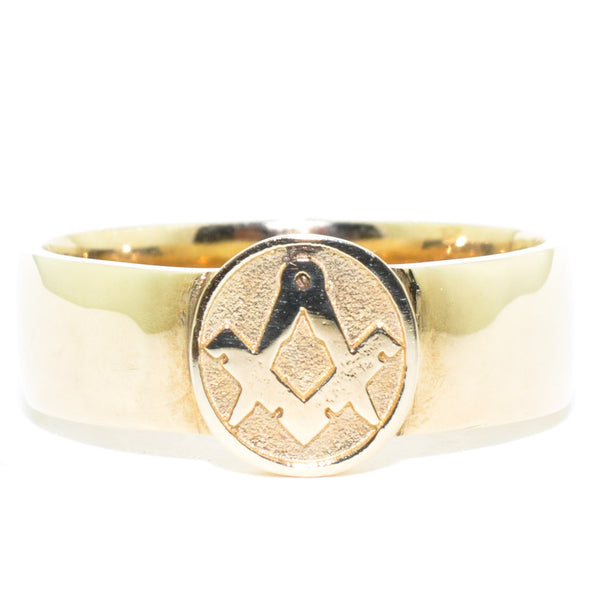 graziella 10KT Yellow Gold Masonic Ring