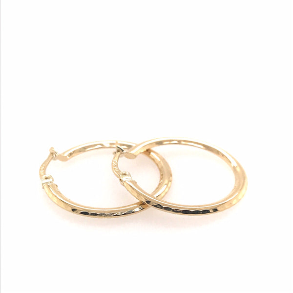 Graziella 10KT Yellow Gold Medium Hoop Earrings
