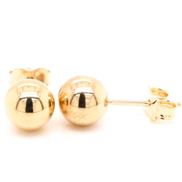 graziella 10KT Yellow Gold Stud Earrings