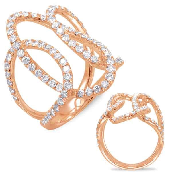 graziella 14KT Rose Gold 1.55CTW Diamond Ring