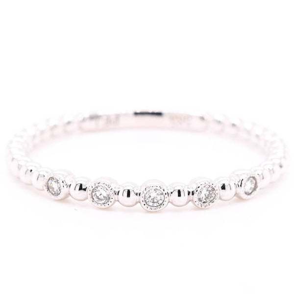 Graziella 14KT White Gold 0.05CTW Diamond Ring