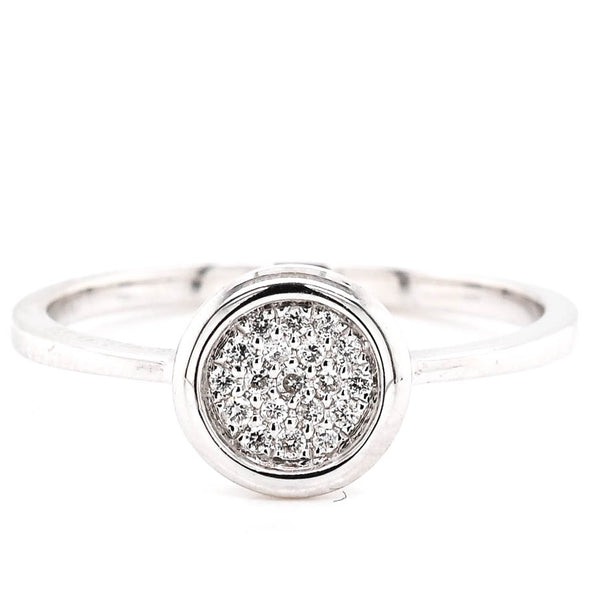 Graziella 14KT White Gold 0.07CTW Diamond Ring