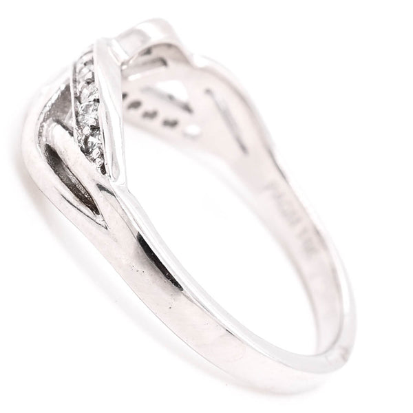 Graziella 14KT White Gold 0.13CTW Diamond Ring