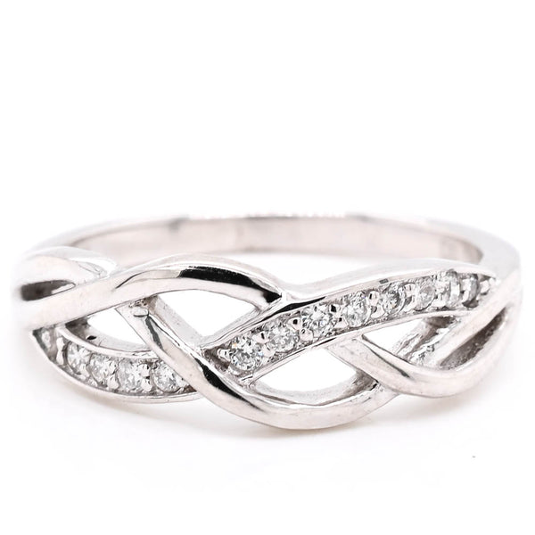 graziella 14KT White Gold 0.13CTW Diamond Ring