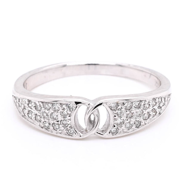 graziella 14KT White Gold 0.19CTW Diamond Ring