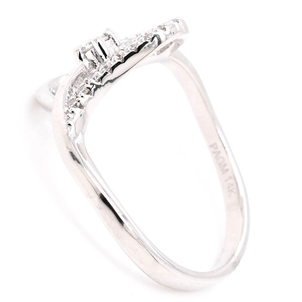 Graziella 14KT White Gold 0.20CTW Diamond Ring