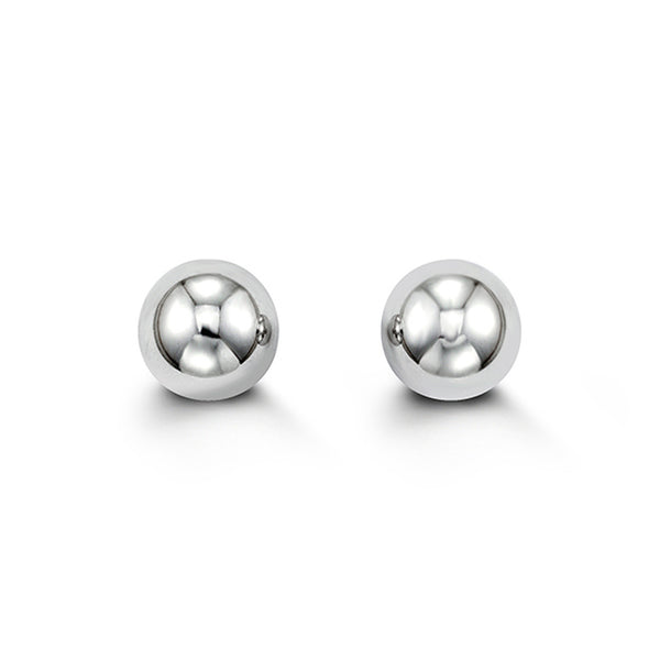 graziella 14KT White Gold 10MM Ball Stud Earrings