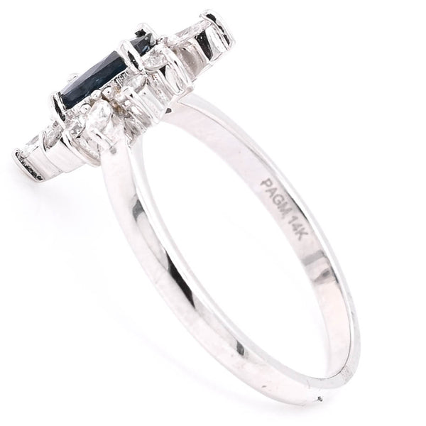 Graziella 14KT White Gold Ruby And Diamond Ring