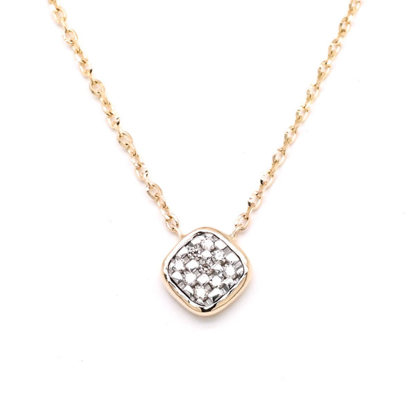graziella 14KT Yellow Gold 0.03TW Diamond Necklace