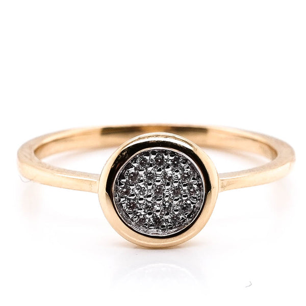 graziella 14KT Yellow Gold 0.07CTW Diamond Ring