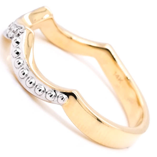 Graziella 14KT Yellow Gold 0.12CTW Diamond Ring