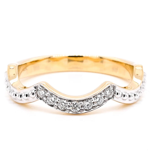 graziella 14KT Yellow Gold 0.12CTW Diamond Ring