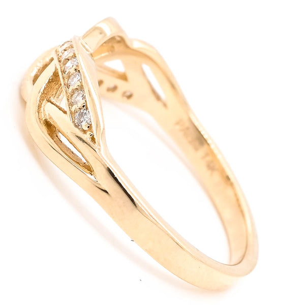 Graziella 14KT Yellow Gold 0.13CTW Diamond Ring