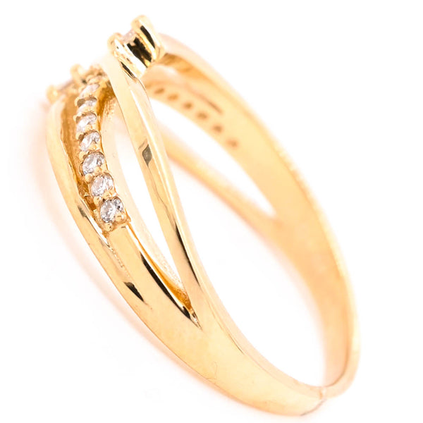 Graziella 14KT Yellow Gold 0.16CTW Diamond Ring