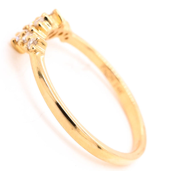 Graziella 14KT Yellow Gold 0.18CTW Diamond Ring
