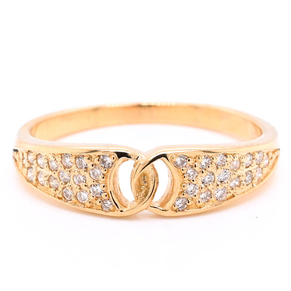 graziella 14KT Yellow Gold 0.19CTW Diamond Ring
