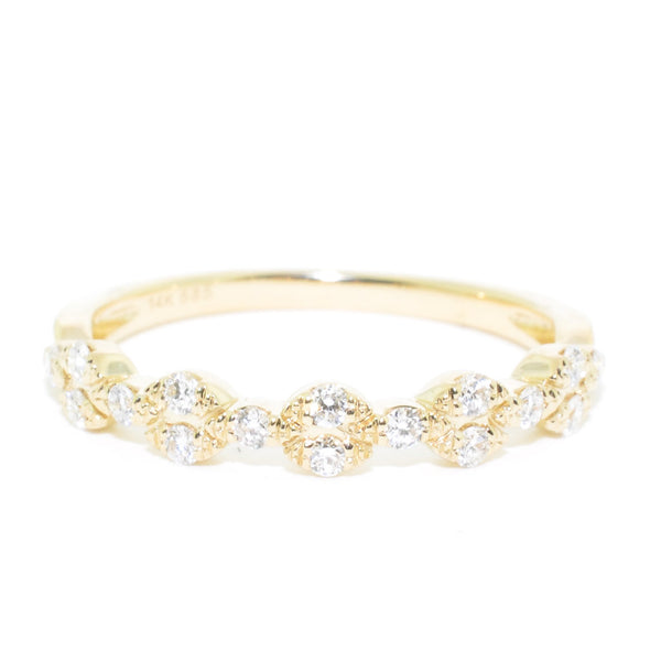graziella 14KT Yellow Gold 0.21CTW Diamond Band