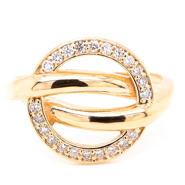 graziella 14KT Yellow Gold 0.23CTW Diamond Ring