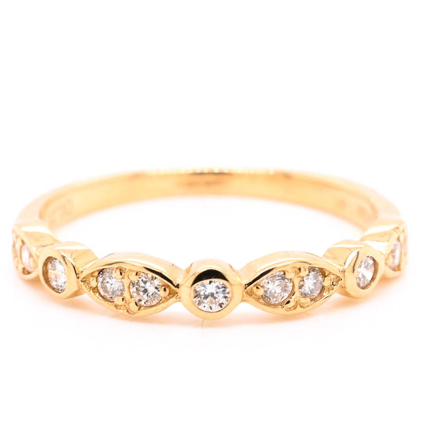 graziella 14KT Yellow Gold 0.25CTW Diamond Ring