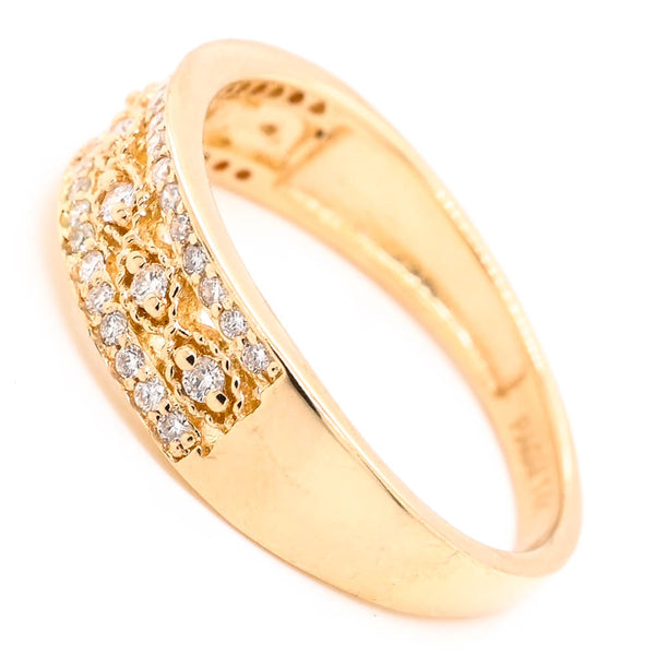 Graziella 14KT Yellow Gold 0.27CTW Diamond Ring