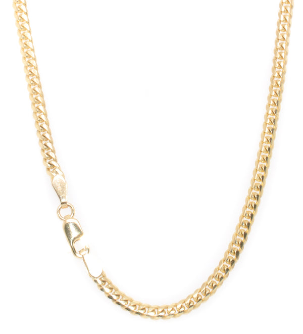 graziella 14KT Yellow Gold 22" 2.5-3MM Curb Chain