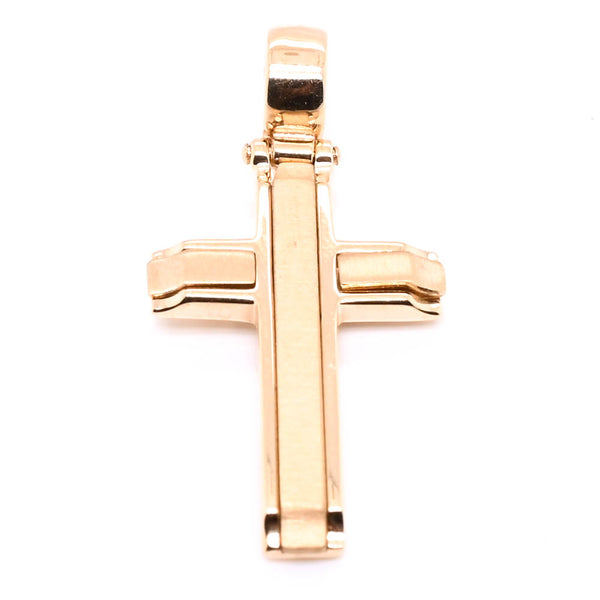 graziella 14KT Yellow Gold 38x21mm Cross Pendant