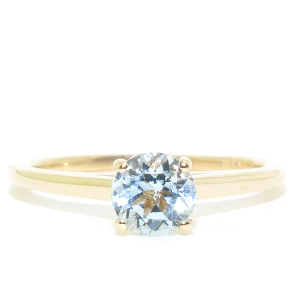 graziella 14KT Yellow Gold Aquamarine Ring